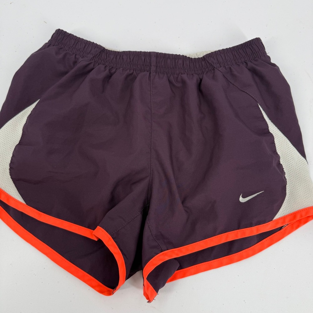 Nike Womens Tempo Running Shorts Size XS 3" Purple Dri-Fit 573728 Brief Lined